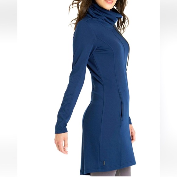 Lole Call Me Mini Dress - Long-Sleeve, Funnel Neck, Jersey Fabric, size XS - Picture 1 of 6